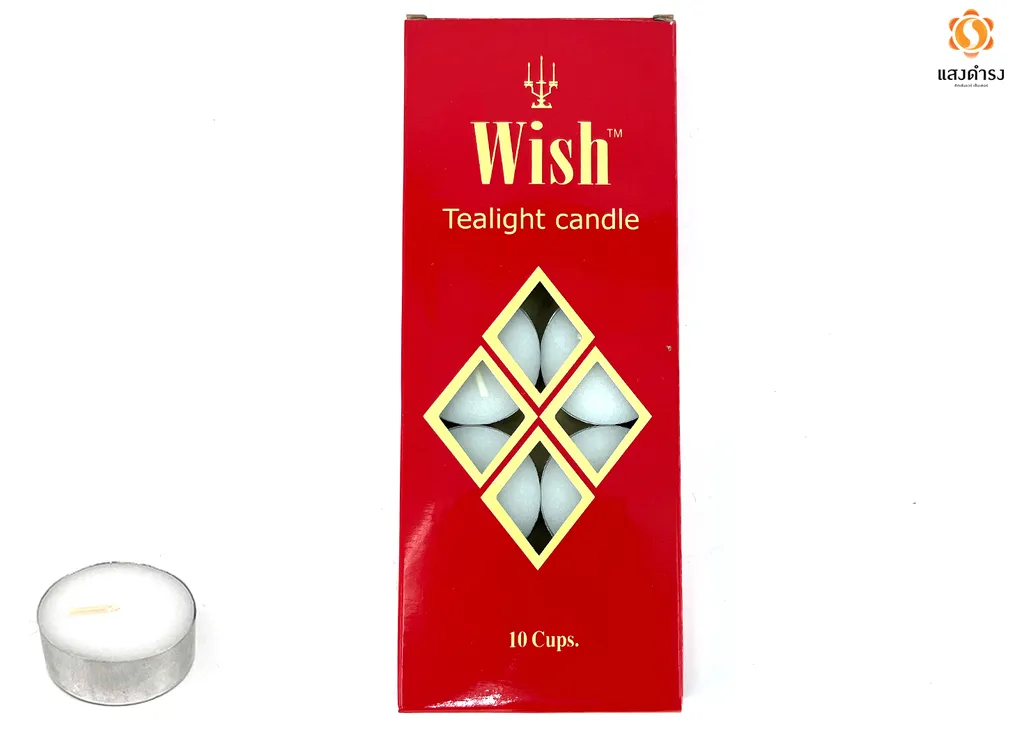 เทียนถ้วยถูก (แดง)(1*10*100)